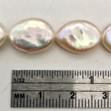 Load image into Gallery viewer, Oval/Teardrop 2 Creamy Freshwater Coin Pearls 4456 - PremiumBead Primary Image 1