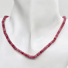 Load image into Gallery viewer, Tourmaline Faceted Roundel Bead Strand | 4x3mm | Pink | 132 Bead(s)