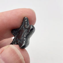Load image into Gallery viewer, Hand Carved Hematite Starfish Pendant Beads | 20.5x20.5x7mm | Graphite - PremiumBead Alternate Image 5