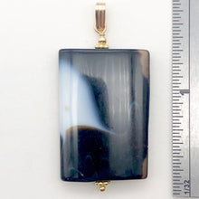 Load image into Gallery viewer, Semi Precious Stone Jewelry Sardonyx Agate Pendant Necklace 14Kgf