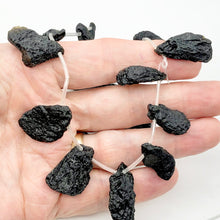 Load image into Gallery viewer, Tektite Natural Pendant Bead Strand 40x18x10 to 35x10x8mm | 20 Beads |