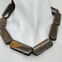 Load image into Gallery viewer, Rivers of Fire! Boulder Opal Rectangular Bead Strand | 40x15x7mm | 10 Beads | - PremiumBead Primary Image 1