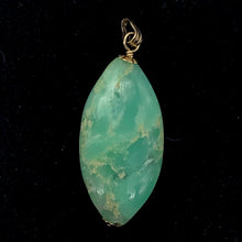 Load image into Gallery viewer, Glowing Green Marquis Cut Chrysoprase 14K Gold Filled Pendant | 1 5/8" Long|