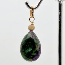 Load image into Gallery viewer, Rare Ruby Fuchsite Teardrop 14K Gold Filled Pendant | 18x12x5mm | 1 1/4" Long |