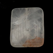 Load image into Gallery viewer, Quartz Orange and Clear Rectangular Pendant Bead | 40x30x6mm |