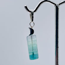 Load image into Gallery viewer, Fluorite Sterling Silver Drop/Dangle Pendant | 1" Long | Blue | 1 Pendant |