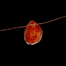 Load image into Gallery viewer, Natural Orange/Red Sunstone Briolette Pendant Bead |8x6x4mm | 1 Bead |
