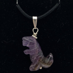 Purple Dinosaur Amethyst Tyrannosaurus Rex Sterling Silver Pendant 509302AMS - PremiumBead Alternate Image 4