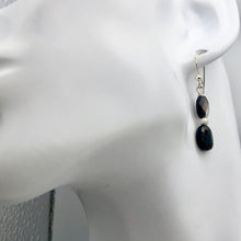 Load image into Gallery viewer, Faceted Tahitian Mop Shell & Silver Ball Earrings | 1 1/2 Inch Drop |