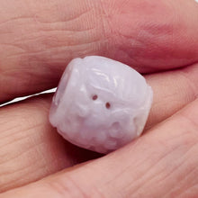 Load image into Gallery viewer, Jade AAA Carved Barrel Bead | 16x14mm | Lavender | 1 Bead |
