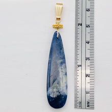Load image into Gallery viewer, Sodalite 14K Gold Filled Teardrop | 3" Long | Blue/White | 1 Pendant |