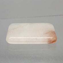 Load image into Gallery viewer, Quartz Orange and Clear Rectangular Pendant Bead | 40x30x6mm |