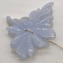 Load image into Gallery viewer, 40.7cts Hand Carved Blue Chalcedony Flower Bead | 51x36x4mm |