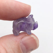 Load image into Gallery viewer, Purple Piggies 2 Hand Carved Amethyst Pig Beads 009274Aml | 22x13x11mm | Purple - PremiumBead Alternate Image 2