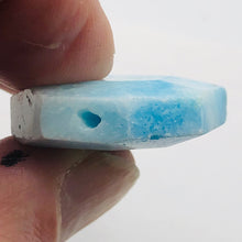 Load image into Gallery viewer, 80cts Druzy Natural Hemimorphite Pendant Bead | Blue | 36x27x9mm | 1 Bead |
