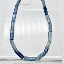 Load image into Gallery viewer, Shimmering Blue Kyanite Tube Bead 16" Strand |17x6mm | Blue| 21 beads | - PremiumBead Alternate Image 2