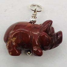 Load image into Gallery viewer, Piggie Brecciated Jasper Pig & Sterling Silver Pendant 509274JP