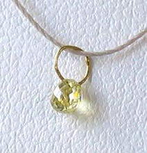 Load image into Gallery viewer, 0.24cts Natural Canary Diamond & 18K Gold Pendant 8798O - PremiumBead Alternate Image 3