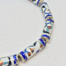 Load image into Gallery viewer, 2 Cloisonne 19mm Tube Beads - Enameled Swan 10712 - PremiumBead Alternate Image 3