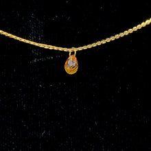 Load image into Gallery viewer, Sapphire 18K Briolette Bead Pendant | Golden Orange | 5x3mm | .56 ct |