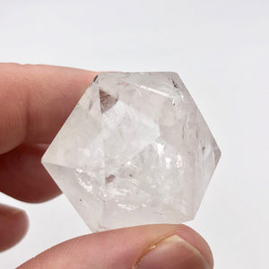 Quartz Crystal Icosahedron Sacred Geometry Crystal |Healing Stone|38mm or 1.5"| - PremiumBead Alternate Image 2