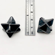 Load image into Gallery viewer, Kabbalah Carved Hematite Star Figurine | 25x15x15mm | Black