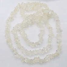 Load image into Gallery viewer, Clear Quartz Nugget Bead 34 inch Necklace | 7x5x2mm to 4x4x3mm |