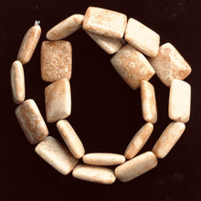 Load image into Gallery viewer, Coral Fossilized Strand Rectangular | 20x15x6 mm | Brown/White | 20 Beads |