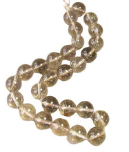 Load image into Gallery viewer, 1 AAA Smokey Rutilated Quartz 15mm Bead 10527