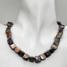 Load image into Gallery viewer, Rare Peacock Bronze Square Coin FW Pearl Strand 109454