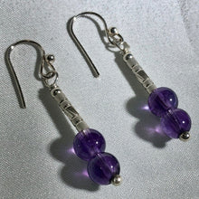 Load image into Gallery viewer, Designer Amethyst & Sterling Silver Earrings 310650 - PremiumBead Primary Image 1