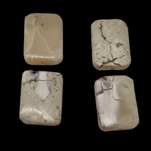 Load image into Gallery viewer, 4 Beads of African Opal Flat Rectangle Beads 003273