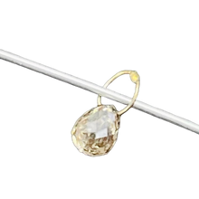 Load image into Gallery viewer, Champagne Diamond 0.34cts Briolette 18K Gold Pendant Bead | 3.75x3.25mm |