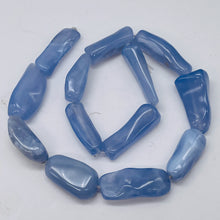 Load image into Gallery viewer, Chalcedony Designer Cut 395ct Pendant Bead Strand|35x15x10 - 30x11x9mm|Blue|13 |