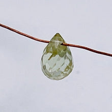 Load image into Gallery viewer, 1 Natural Sage Green Natural Zircon Briolette Bead 6943
