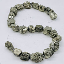 Load image into Gallery viewer, Pyrite Crystals | 24x19x12 to 15x15x14 | Silver Gold | 22 Beads