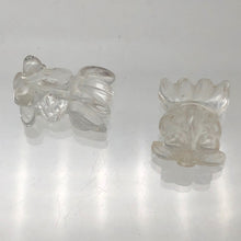 Load image into Gallery viewer, Swimmin' 2 Carved Animal Quartz Goldfish Beads | 20x14x8mm | Clear