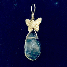 Load image into Gallery viewer, Glowing Golden Butterfly Citrine Nugget 14K Gold Filled Pendant | 1 3/8" Long |