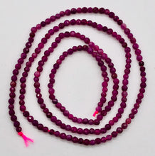 Load image into Gallery viewer, Ruby Faceted 15.5" Bead Strand Round | 3 mm | Pink | 190 Beads |