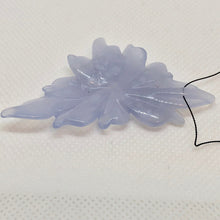 Load image into Gallery viewer, Carved Blue Chalcedony Flower Bead 45cts 009850O - PremiumBead Alternate Image 3