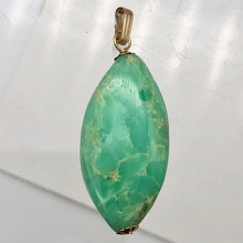Load image into Gallery viewer, Glowing Green Marquis Cut Chrysoprase 14K Gold Filled Pendant | 1 5/8" Long|