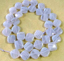 Load image into Gallery viewer, Horizons 10x10x4mm Blue Lace Agate Diamond Bead Strand 109374 - PremiumBead Primary Image 1