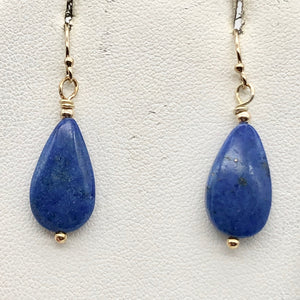 Blue Lapis Lazuli Earrings | 14k Gold Earrings | Handmade Jewelry - PremiumBead Alternate Image 7