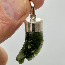 Load image into Gallery viewer, Blue Green Moldavite Pendant 26x12x8mm | 1 1/2" long