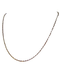 Load image into Gallery viewer, Italian Vermeil 1.5mm Rope Chain 18" Necklace 10024B