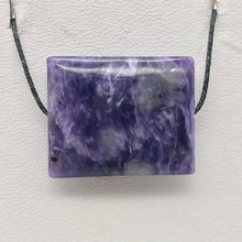 Load image into Gallery viewer, 32cts of Rare Rectangular Pillow Charoite Bead | 1 Beads | 24x19x7mm | 10872E - PremiumBead Alternate Image 9