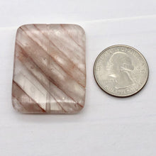 Load image into Gallery viewer, Quartz Orange Rectangular Pendant Bead | 40x30x6mm |