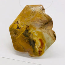 Load image into Gallery viewer, Fossilized Wood Irregular Flat Briolette | 48x40x7mm | Tan/Red | 1 Pendant Bead|