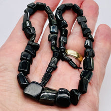 Load image into Gallery viewer, Tourmaline Graduated Cube like Strand| 12x12x15 to 6x6x5mm| Black| 70 - 75 Beads