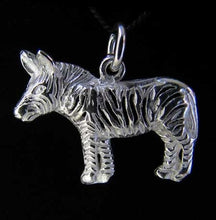 Load image into Gallery viewer, Wild 925 Sterling Silver Zebra Traditional Charm Pendant 9966K - PremiumBead Primary Image 1